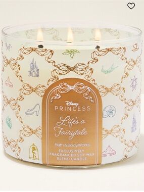 Bath & Body Works Disney Princess "Life's a Fairytale" 3-Wick Candle